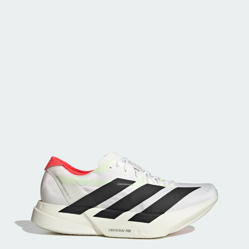 Adidas Adizero Adios Pro 4 Running Shoes White Black Lightstrike JR1094 Mens 10